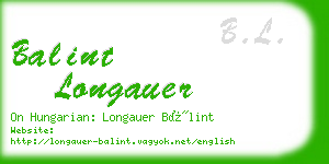 balint longauer business card